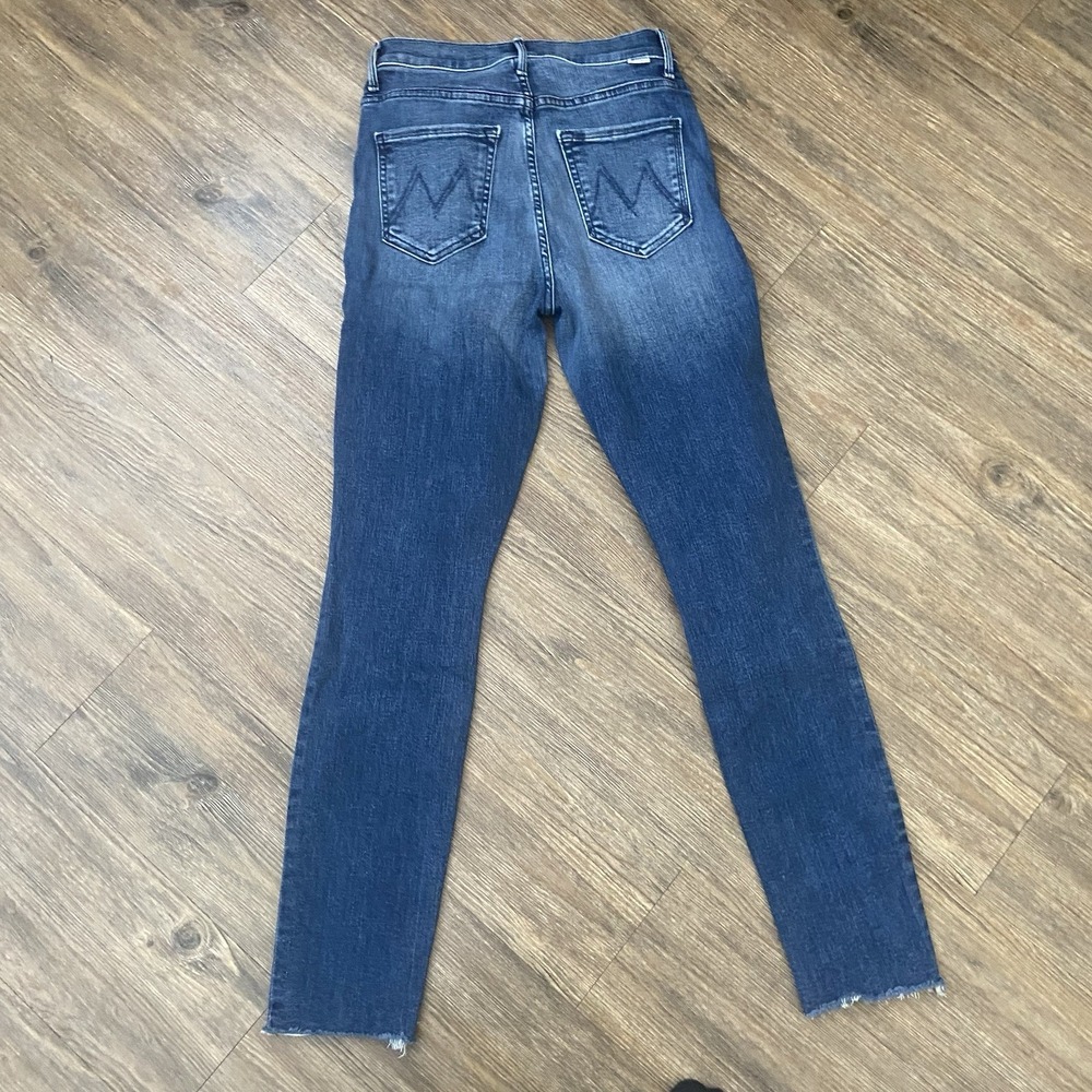 MOTHER The Stash Swooner High Rise Ankle Skinny Jeans Chick Flick Size 26 - Picture 12 of 12